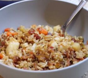 3 emergency shelf stable recipes you can make with a prepper pantry, Bacon fried rice