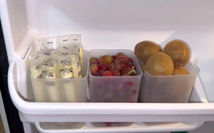 how to organize your home on a budget with temu, Fridge door containers