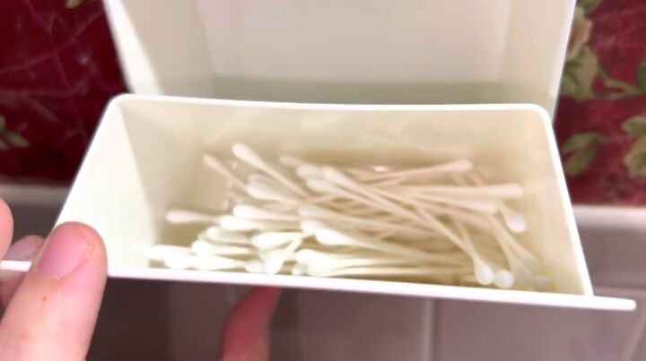 how to organize your home on a budget with temu, Cotton swab holder