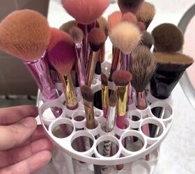 how to organize your home on a budget with temu, Makeup brush holder