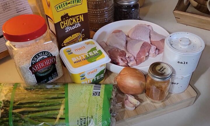 2 easy extreme budget meals for only 2 per serving, Ingredients for the chicken and risotto