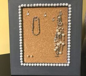 places to donate jewelry you do not want, How to Make an Easy DIY Earring Organizer Picture Frame