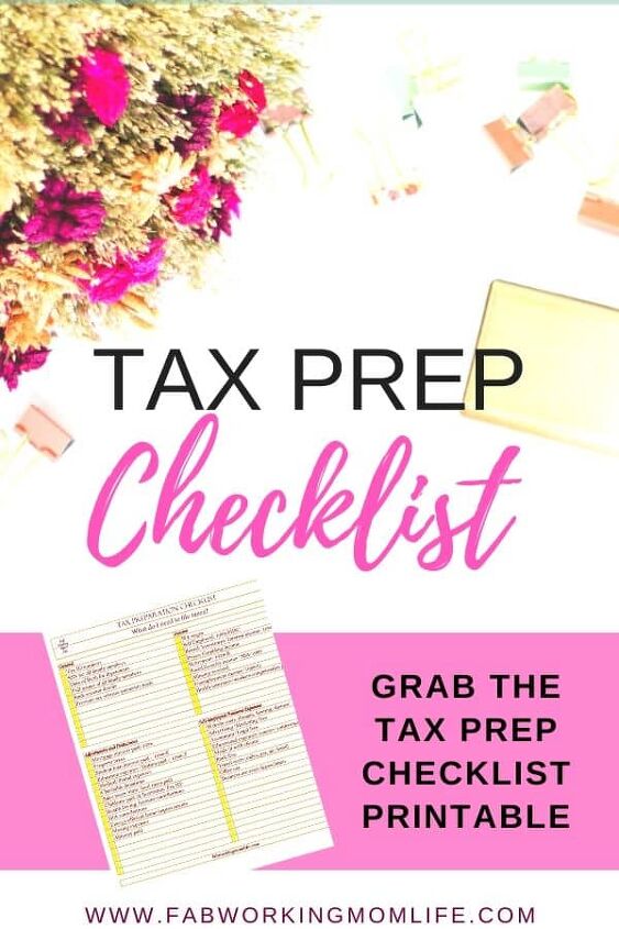 get organized for tax season, tax preparation checklist printable