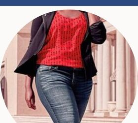 the 20 best budget fashion tips of all time, Close up view of woman wearing jeans text overlay that reads best fashion advice be picky about your jeans