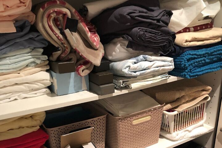 11 things you forget to declutter what to do about them, Decluttering a linen closet