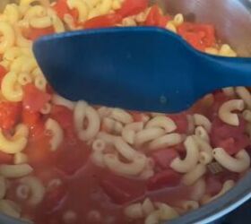 tasty cheap meal from the great depression macaroni tomatoes, Macaroni and tomatoes