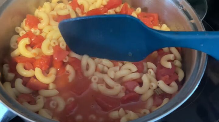 tasty cheap meal from the great depression macaroni tomatoes, Macaroni and tomatoes