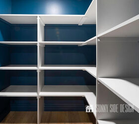 10 sensational home improvement ideas on a budget, White Melamine Shelves installed in a closet