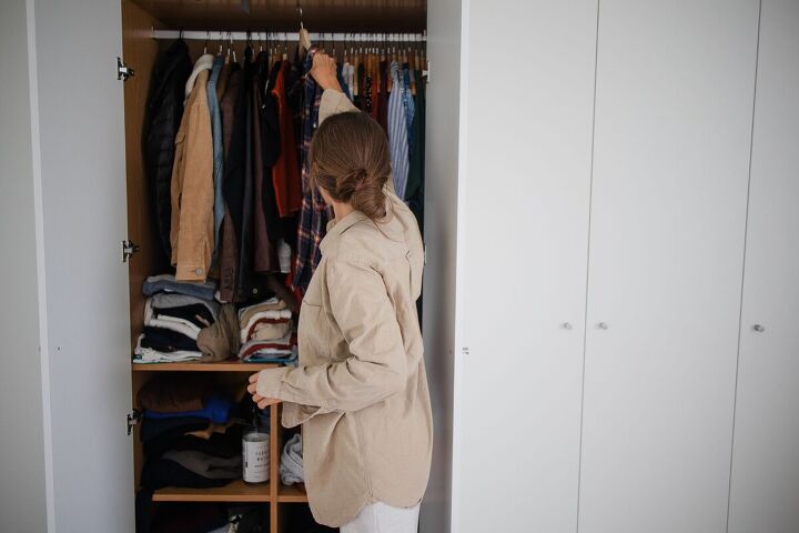 how to stop clutter creeping back into your home, Decluttering wardrobe