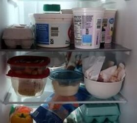 how to do once a month grocery shopping in 8 simple steps, Cleaning out the fridge