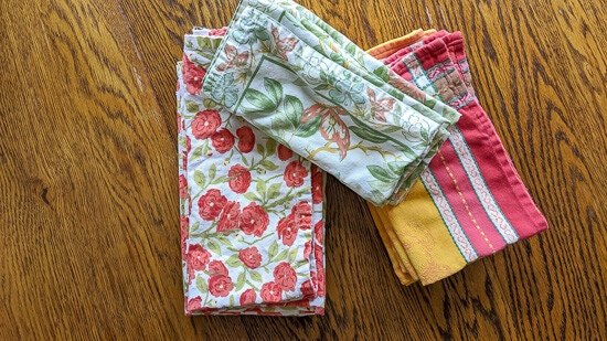 eco friendly products ideas for a sustainable kitchen, An assortment of reusable cloth napkins One of the suggested eco friendly products for a more sustainable kitchen