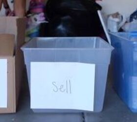 how to easily declutter your garage in 6 simple steps, Labeling boxes