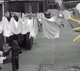 10 useful frugal living tips from the 1970s, Line drying clothes