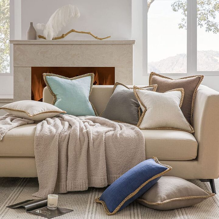 16 best places to buy beautiful budget throw pillows under 30, Pottery Barn linen throw pillow dupe