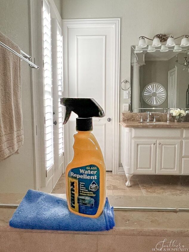 over 30 cleaning tools that make life easier, Rain X in a shower