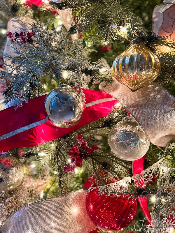how to pack christmas decorations to make it easier next year, Ornaments on Christmas tree