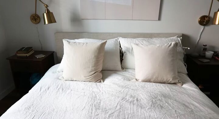 2 effective cb2 dupes you can easily diy on a budget, IKEA white linen bedding