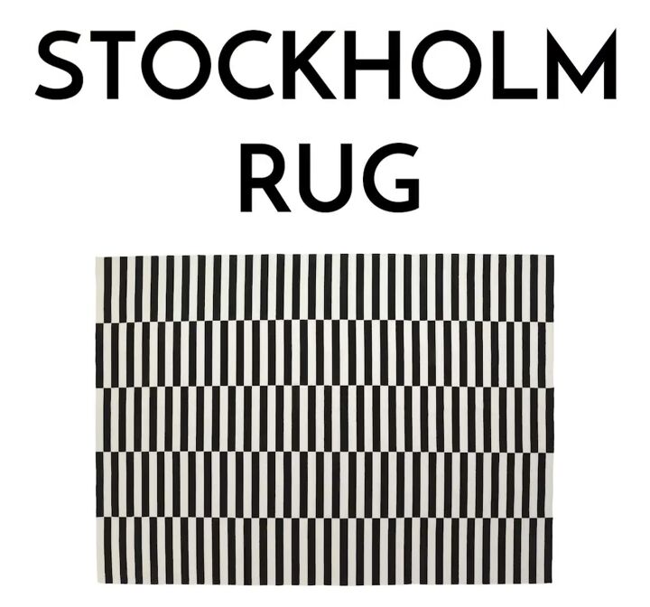 the 30 best ikea products that top designers swear by, STOCKHOLM striped rug