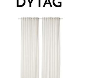 the 30 best ikea products that top designers swear by, DYTAG linen curtains