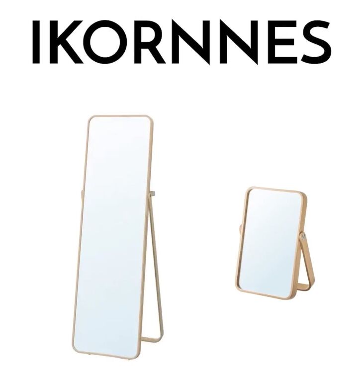 the 30 best ikea products that top designers swear by, IKORNNES floor mirror and table mirror
