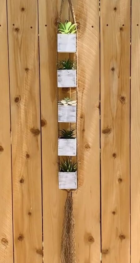 5 easy dollar tree diys you can make using faux succulents, DIY hanging succulent planters