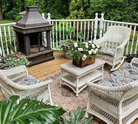 7 mistakes to avoid when designing a backyard living space, Before we updated our lower deck furniture