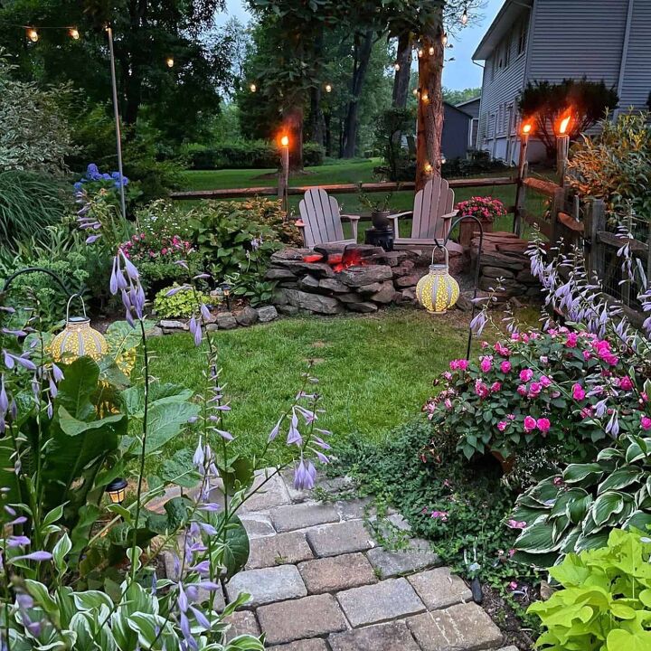 7 mistakes to avoid when designing a backyard living space, fire pit fall home tour