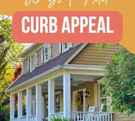 5 budget friendly ways to landscaping for curb appeal, close up of vintage farmhouse front porch with gardens and purple flowers