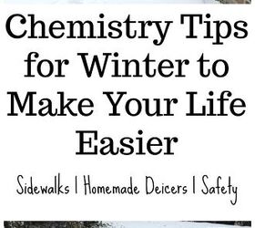 chemistry tips for winter to make your life easier