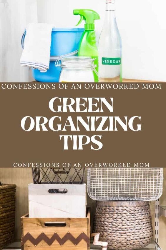 green organizing tips to clear clutter