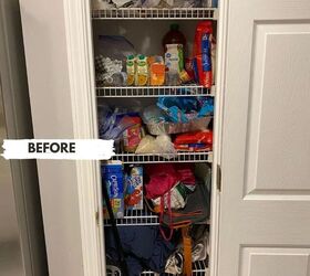 budget friendly snack pantry ideas for the entire family, before picture of pantry
