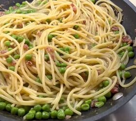 4 quick easy cheap meals for when you re broke, Bacon and pea spaghetti