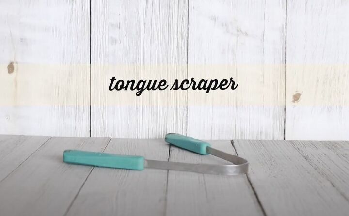 my zero waste oral care routine homemade recipes, Tongue scraper