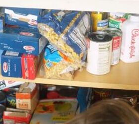5 essential ways to prepare for a no spend month, Pantry filled with food