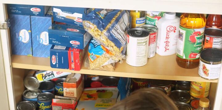 5 essential ways to prepare for a no spend month, Pantry filled with food