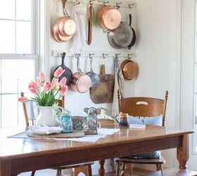simple beautiful spring decor ideas spring home tour, Spring centerpiece in the dining room