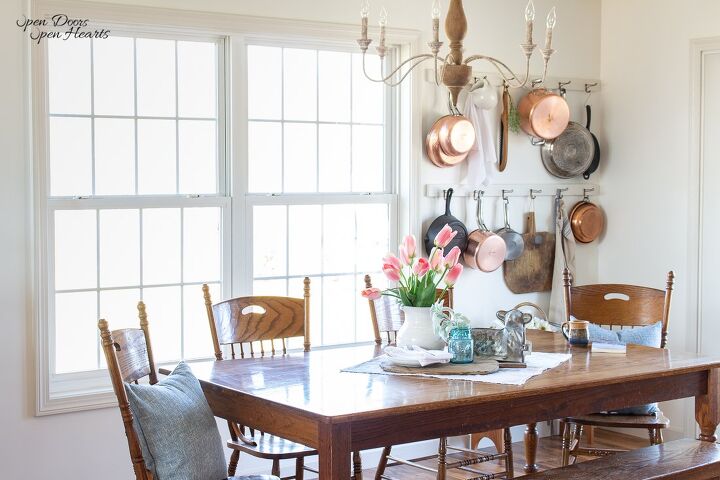 simple beautiful spring decor ideas spring home tour, Spring decor in the dining room
