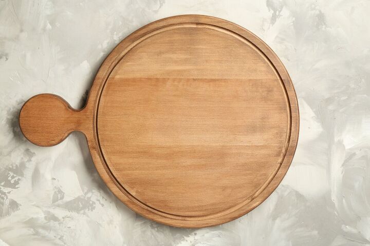 goodwill secrets shopping tricks the best finds easy diys, Round wooden cutting board