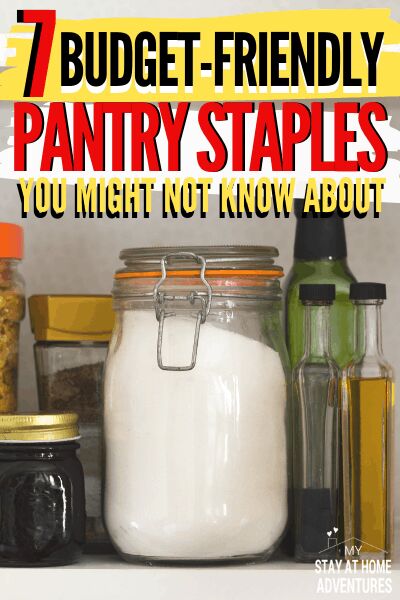 7 of the best pantry essentials for a budget, Food pantry staples on a budget
