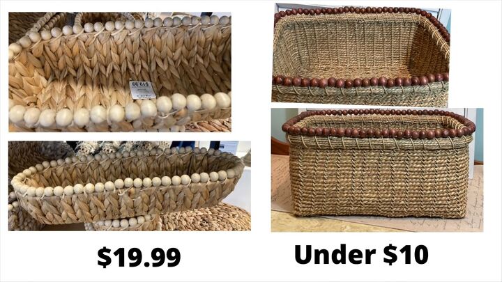11 kirkland s home decor dupes you can diy at home, Beaded baskets
