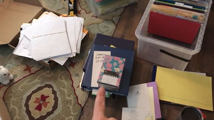 how to organize paperwork at home in 4 simple steps, Letters from mom
