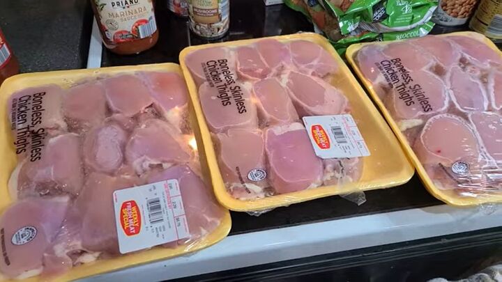how to make 10 slow cooker freezer dump meals in 1 hour, Boneless chicken thighs