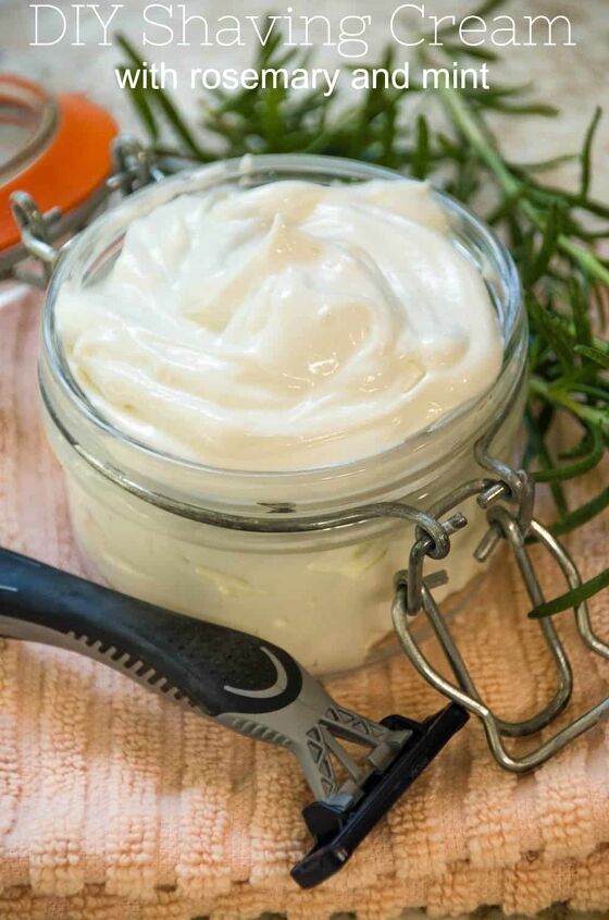 10 amazing uses for vodka besides making cocktails, DIY Homemade Shaving Cream Recipe with Rosemary and Mint
