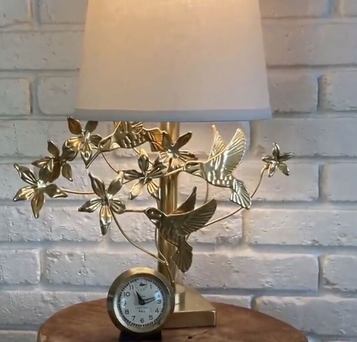 15 easy diy spring decor projects to make with thrifted items, Hummingbird lamp