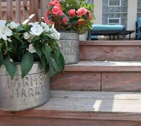 frugal ways to decorate your yard with potted plants, how to landscape cheap with potted plants