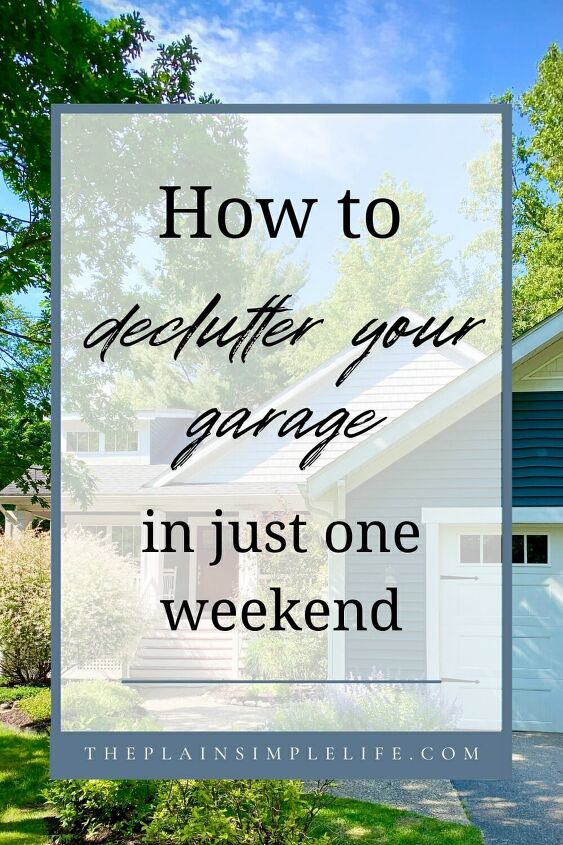 how to declutter your garage in 4 simple steps, How to declutter your garage Pinterest Pin