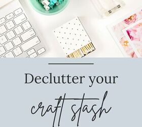 how to declutter craft supplies 6 simple tips for your creative space, How to declutter your craft supplies Pinterest Pin