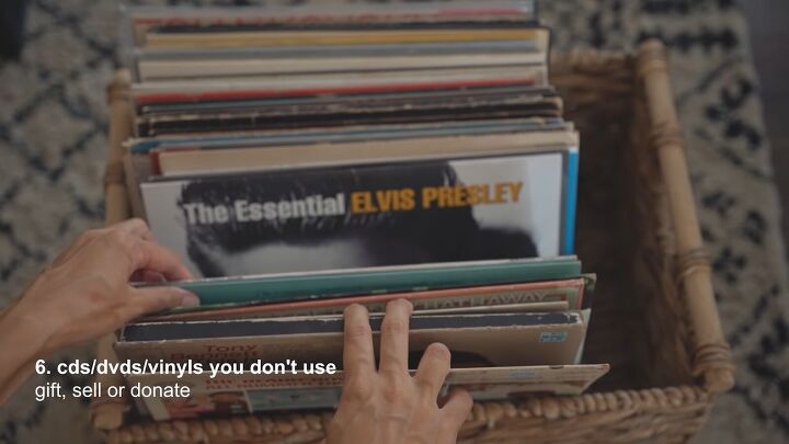50 things to throw away for instant decluttering, CDs DVDs and vinyls