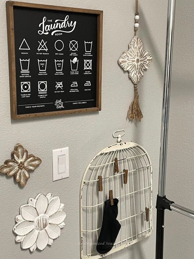 tips to create a beautiful organized laundry roomif typeof ez ad uni, Hang a sign explaining laundry symbols and a rack for lost socks tip nine to create an organized laundry room