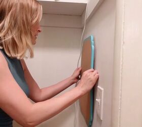 how to makeover a closet office to make it cute cozy, Bulletin board